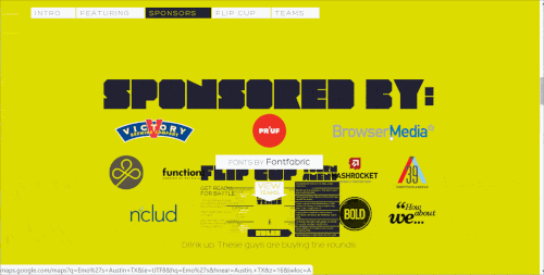 Beer Camp使用视差滚动来创建你滚动时的缩放效果