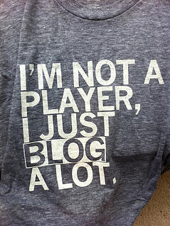 “经常写博客”的t恤
