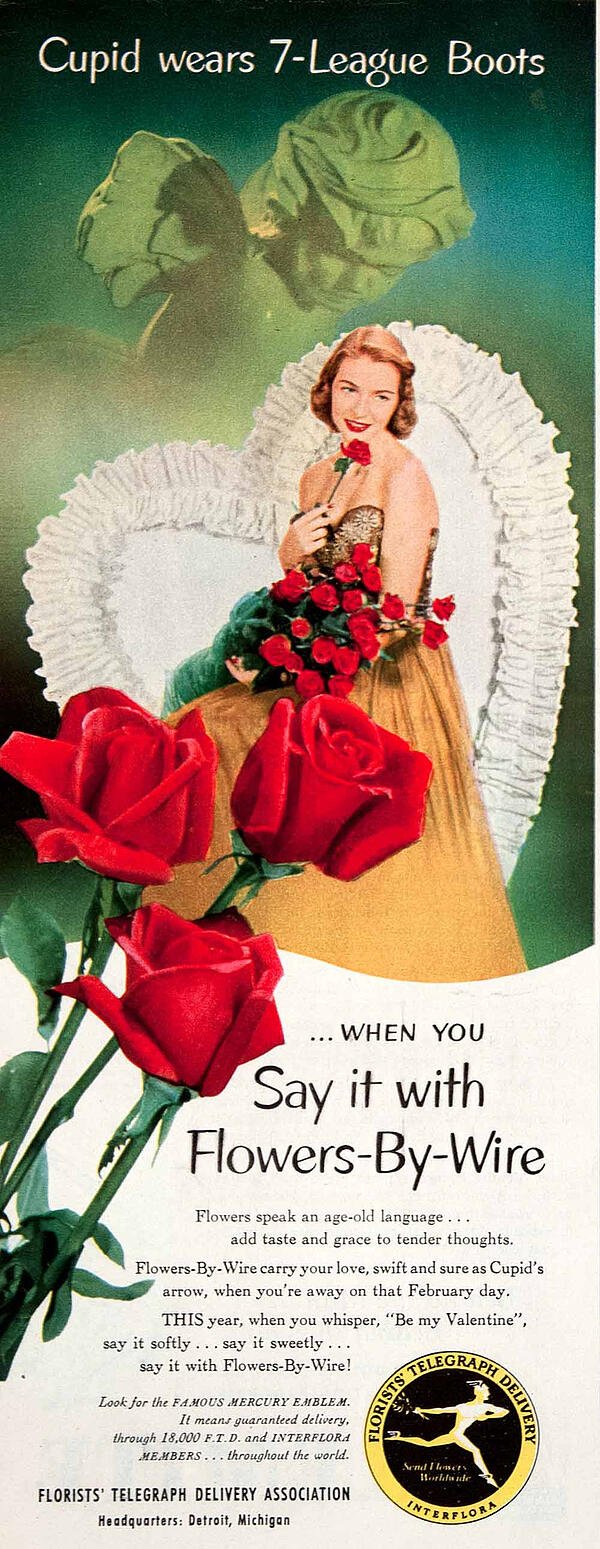 情人节广告与红玫瑰和一件妇女在金色礼服“width=