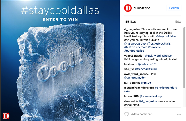 # staycooldallas instagram比赛