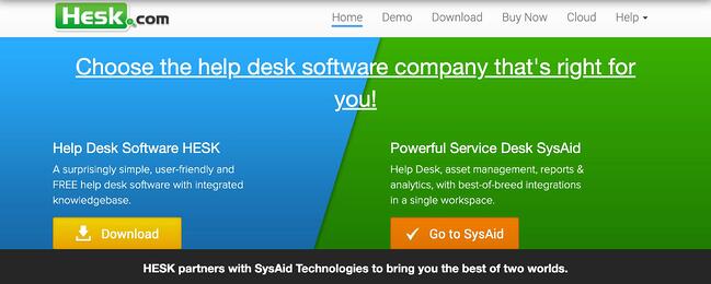 Hesk帮助台软件有两个选择下雷竞技苹果下载官方版载或去SysAid