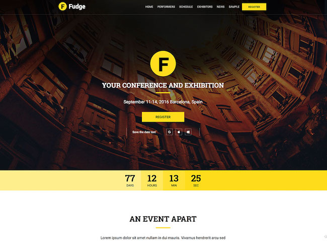 fudge-event-website-theme