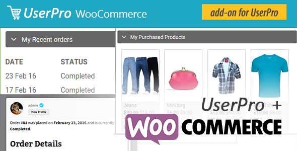 UserPro Wordpress Woocommerce插件仪表板