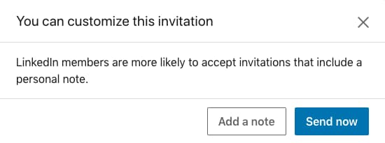 在你的LinkedIn请求中添加个性化的提示
