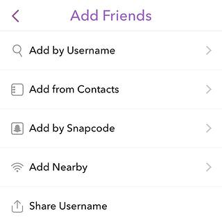 “添加朋友”屏幕向您展示谁在Snapchat上关注