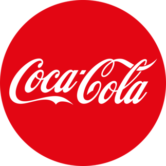 使用红色可口可乐徽标的品牌标识的示例