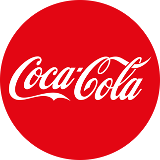 使用红色可口可乐徽标的品牌标识的示例