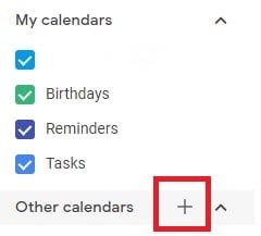 在Google日历中添加新日历