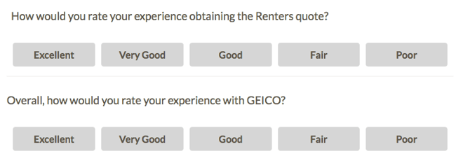 Geico客户满意度调查