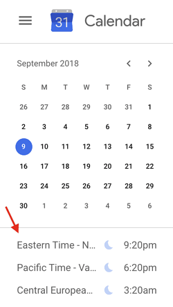 google-calendar-world-clock