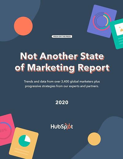 Hubspot白皮书的例子:“不是另一份营销报告”涵盖了2020年