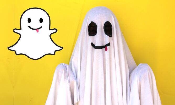 Snapchat Ghost队万圣节服装