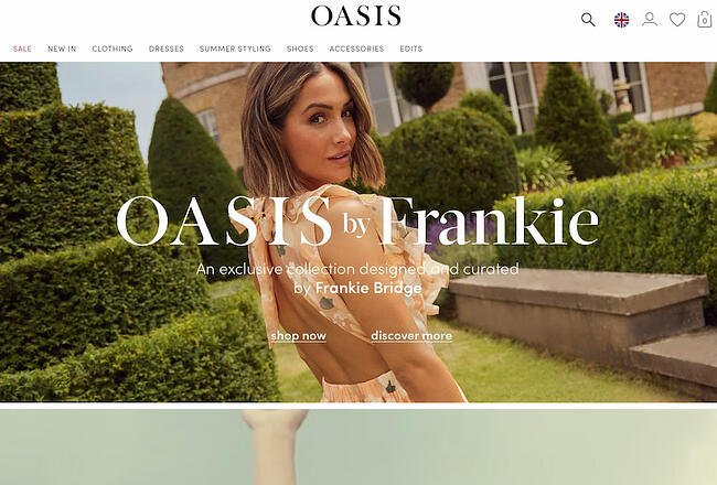 Oasis全渠道营销的例子