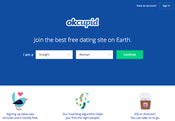 OKCupid调用操作按钮