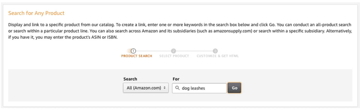 产品搜索如何添加亚马逊会员链接到WordPress帖子
