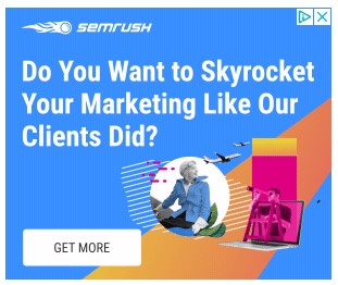 SEMRUSH Google Display广告示例阅读“您想像客户这样营销飙升吗？”