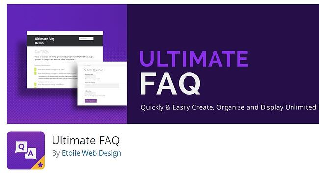 双色调紫色背景的终极FAQ下载由Etoile Web Design