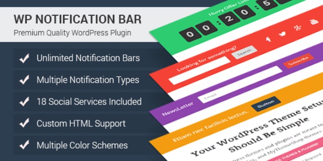WP Notification Bar Plugin