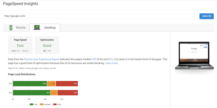 谷歌PageSpeed Insights的，网站可用性测试工具