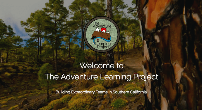 网站by The Adventure Learning Project built with Strikingly